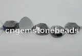 CNG1530 8 inches 22*30mm - 30*40mm freeform agate beads