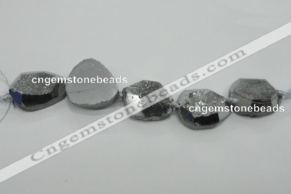 CNG1530 8 inches 22*30mm - 30*40mm freeform agate beads