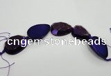 CNG1531 8 inches 25*35mm - 35*45mm freeform agate beads