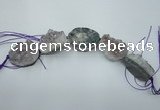 CNG1533 8 inches 25*35mm - 30*40mm freeform amethyst beads