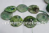 CNG1552 15.5 inches 50*52mm faceted freeform agate beads