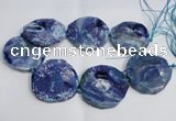 CNG1553 15.5 inches 50*52mm faceted freeform agate beads