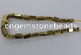 CNG1580 15.5 inches 10*15mm - 18*20mm nuggets plated quartz beads