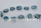 CNG1586 15.5 inches 15*20mm - 20*30mm freeform plated druzy agate beads