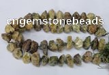 CNG1599 15.5 inches 15*20mm - 20*25mm nuggets green garnet beads