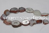 CNG1601 15.5 inches 18*25mm - 25*30mm freeform druzy agate beads