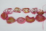 CNG1613 15.5 inches 25*35mm - 30*45mm freeform agate gemstone beads