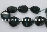 CNG1630 15.5 inches 40*45mm - 45*50mm faceted freeform agate beads