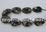 CNG1632 15.5 inches 30*40mm - 35*45mm faceted freeform agate beads