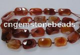 CNG1634 15.5 inches 25*35mm - 25*40mm faceted freeform agate beads