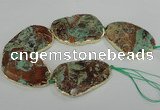 CNG1636 8 inches 40*45mm - 45*55mm freeform ocean agate beads