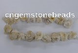 CNG1644 15.5 inches 18*25mm - 22*30mm nuggets plated druzy agate beads