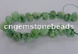 CNG1646 15.5 inches 18*25mm - 22*30mm nuggets plated druzy agate beads