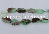 CNG1655 15.5 inches 20*30mm - 30*35mm freeform australia chrysoprase beads