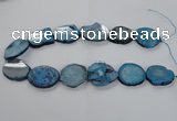 CNG1657 15.5 inches 25*30mm - 30*35mm freeform druzy agate beads