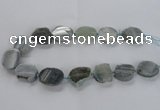 CNG1658 15.5 inches 22*28mm - 25*30mm freeform druzy agate beads