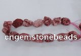 CNG1666 15.5 inches 18*25mm - 22*30mm nuggets plated druzy agate beads