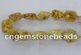 CNG1670 15.5 inches 22*30mm - 25*45mm nuggets plated druzy agate beads