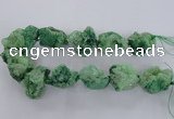 CNG1671 15.5 inches 22*30mm - 25*45mm nuggets plated druzy agate beads