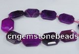 CNG1680 15.5 inches 30*40mm freeform agate gemstone beads wholesale