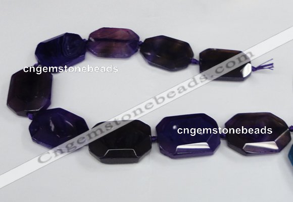 CNG1681 15.5 inches 30*40mm freeform agate gemstone beads wholesale