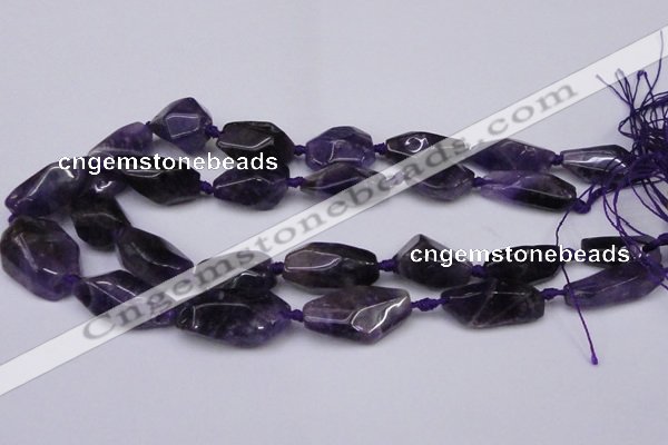 CNG1705 15.5 inches 15*20mm - 18*35mm nuggets amethyst beads