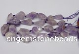 CNG1706 15.5 inches 15*20mm - 18*35mm nuggets lavender amethyst beads