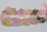 CNG1710 15.5 inches 15*20mm - 18*35mm nuggets mixed quartz beads