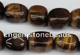 CNG18 15.5 inches 12*17mm nuggets yellow tiger eye gemstone beads