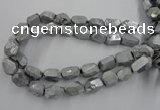 CNG1800 13*18mm - 15*20mm faceted nuggets plated quartz beads