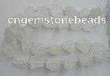 CNG1820 15.5 inches 20*25mm - 25*30mm nuggets white crystal beads