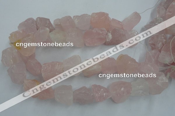 CNG1821 15.5 inches 20*25mm - 25*30mm nuggets rose quartz beads