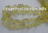 CNG1823 15.5 inches 20*25mm - 25*30mm nuggets lemon quartz beads