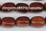 CNG19 15.5 inches 12*17mm nuggets goldstone gemstone beads