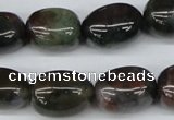 CNG20 15.5 inches 12*17mm nuggets Indian agate gemstone beads