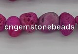 CNG2013 15.5 inches 8*10mm - 10*14mm nuggets plated druzy agate beads