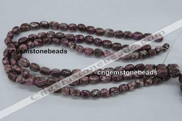 CNG203 15.5 inches 8*10mm nuggets crazy lace agate gemstone beads