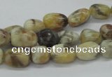 CNG207 15.5 inches 7*9mm nuggets feldspar gemstone beads