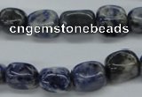 CNG212 15.5 inches 10*14mm nuggets sodalite gemstone beads