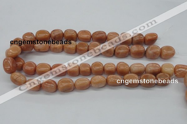 CNG213 15.5 inches 12*16mm nuggets red aventurine beads