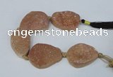 CNG2135 7.5 inches 25*30mm - 30*35mm freeform agate beads