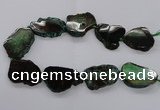 CNG2142 15.5 inches 30*35mm - 35*40mm freeform agate gemstone beads