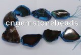 CNG2144 15.5 inches 30*40mm - 35*45mm freeform agate gemstone beads