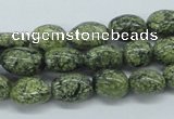 CNG215 15.5 inches 8*10mm nuggets green lace gemstone beads