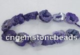 CNG2159 15.5 inches 25*35mm - 35*40mm nuggets druzy agate beads