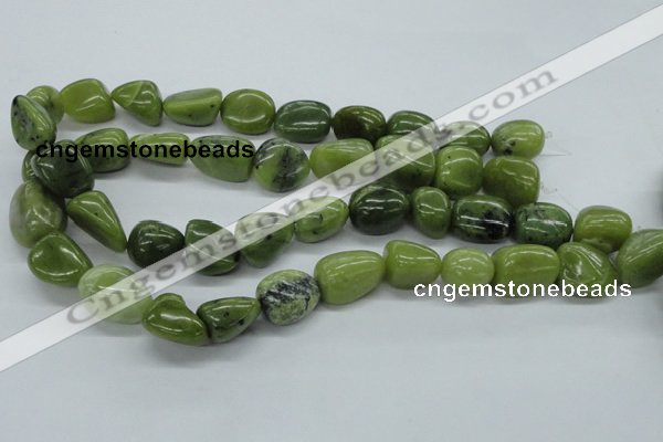 CNG216 15.5 inches 13*18mm nuggets canadian jade gemstone beads