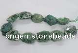 CNG2162 15.5 inches 25*35mm - 35*40mm nuggets druzy agate beads