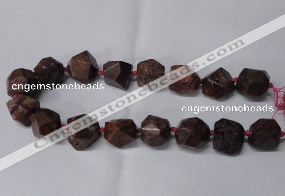 CNG2185 15.5 inches 13*18mm - 15*20mm faceted nuggets agate beads