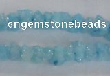 CNG2204 15.5 inches 8*10mm - 10*12mm nuggets plated druzy quartz beads