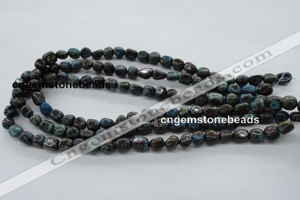 CNG221 15.5 inches 8*10mm nuggets stripe jasper gemstone beads